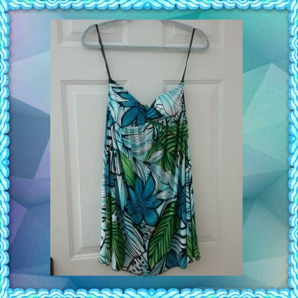 PEONY STRAPLESS SLEEVELESS  DRESS